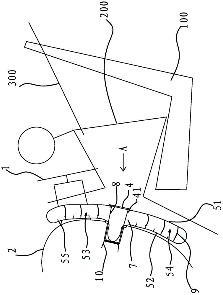 Limb protection air bag in vehicle cab