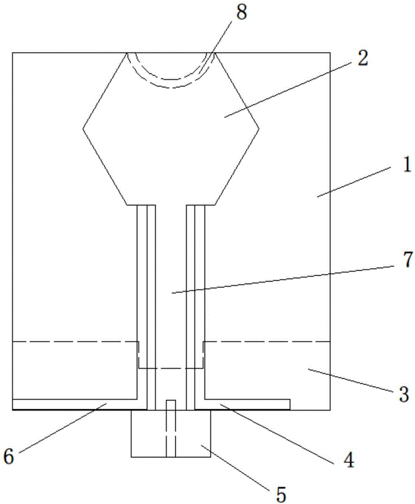 UWB (ultra wide band) antenna based on U-shaped groove and L-shaped parasitic strips