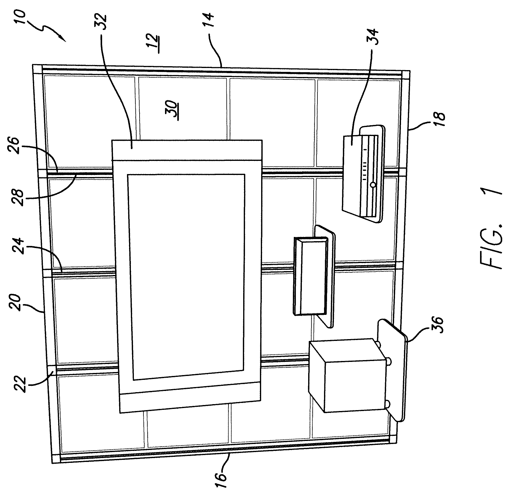 Wall mountable frame structure for mounting equipment