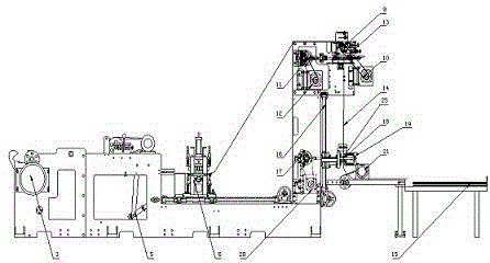 High-speed thick package film bag making machine