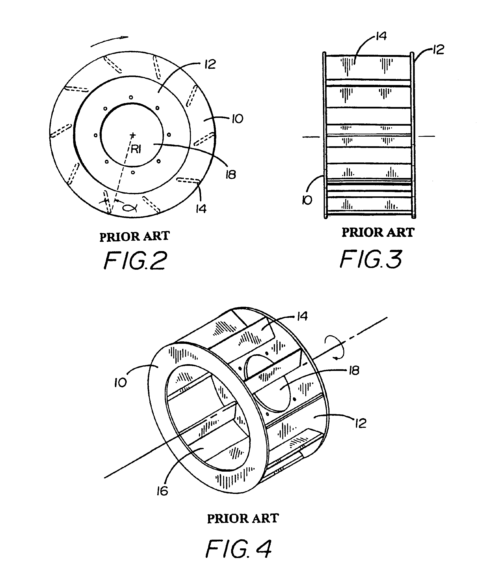 Impeller for rotary slicing machine