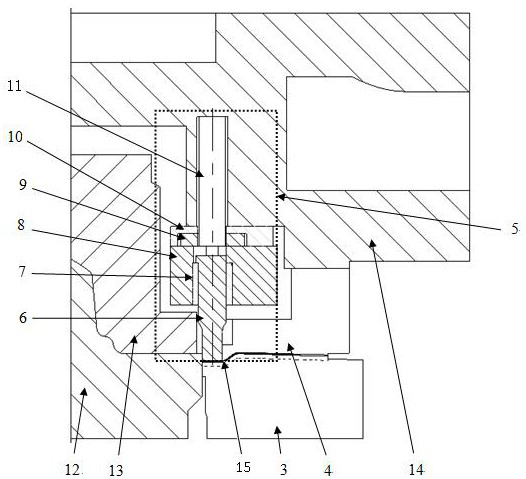 A standardized movable scrap knife and trimming die structure