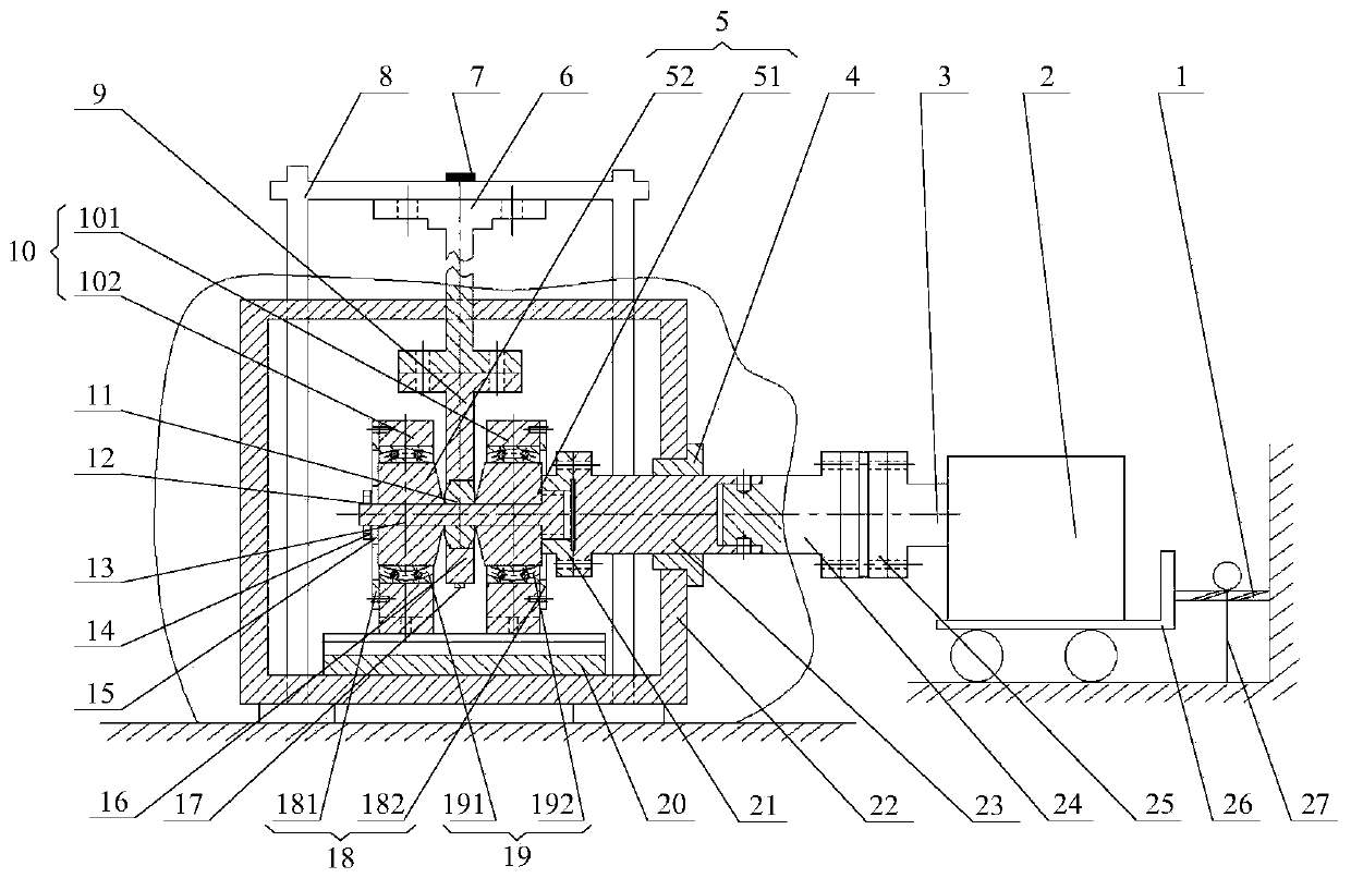 Joint bearing low-temperature wear test system and assembly method thereof