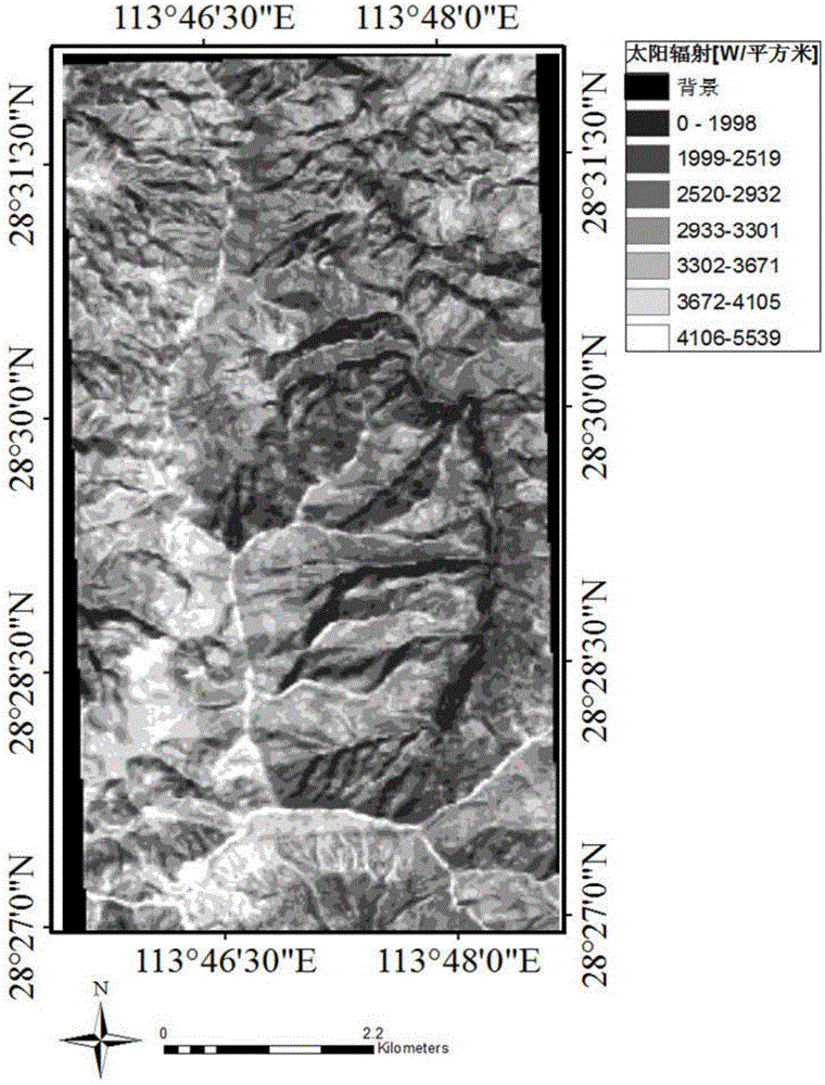 Under-forest illumination intensity estimation method based on remote sensing