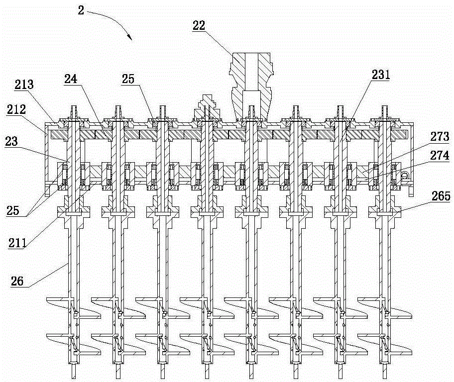 Ridge crusher for subsoiling and ridge crushing machine