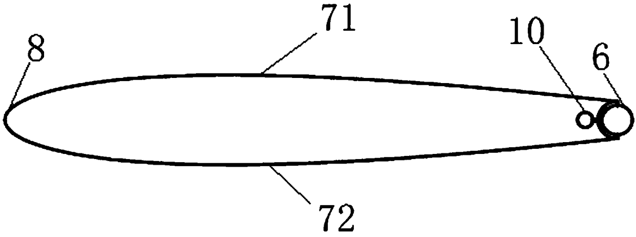 Flapping wing type energy obtaining device for controlling lift augmentation by adopting circular rector