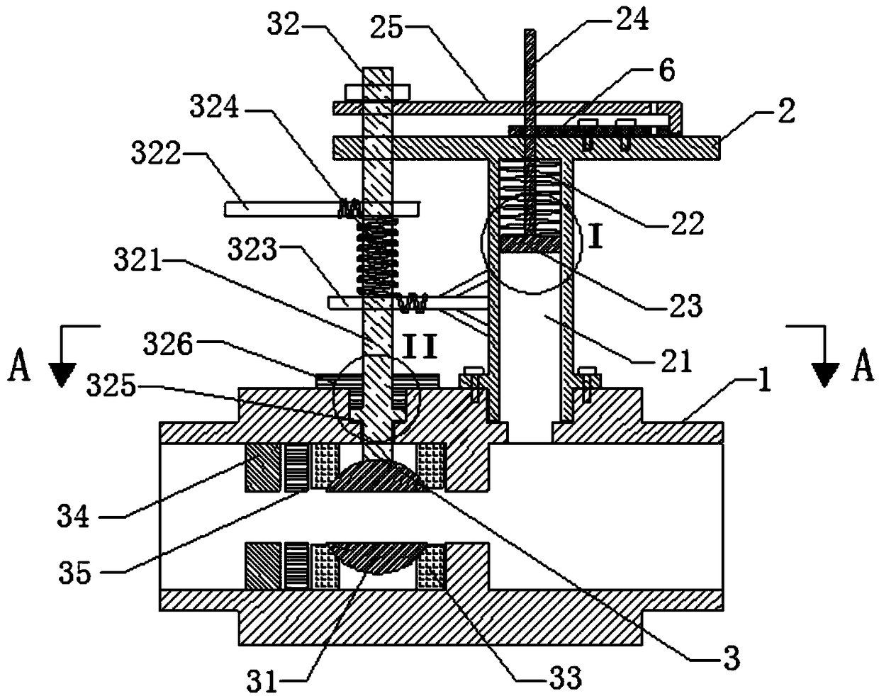 Valve capable of being closed automatically