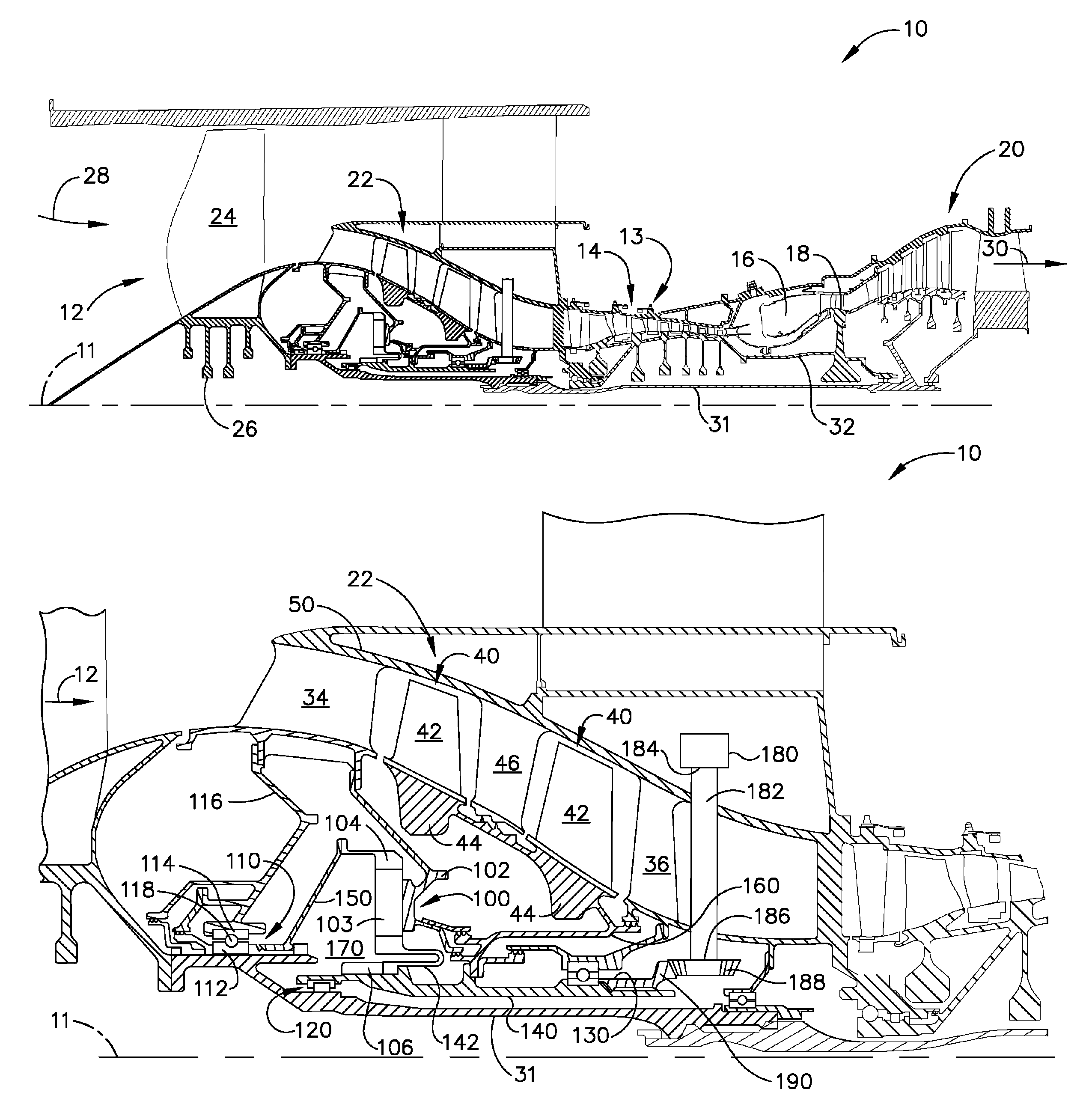 Gas turbine engine assembly and methods of assembling same