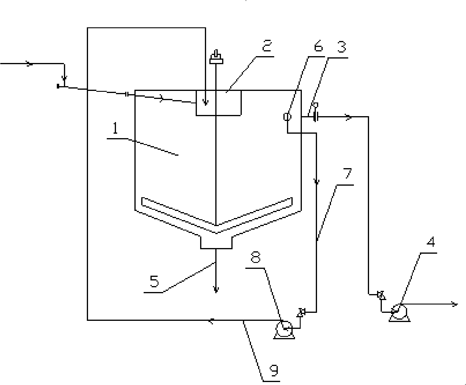 Method for reducing slip solid content of setting tank