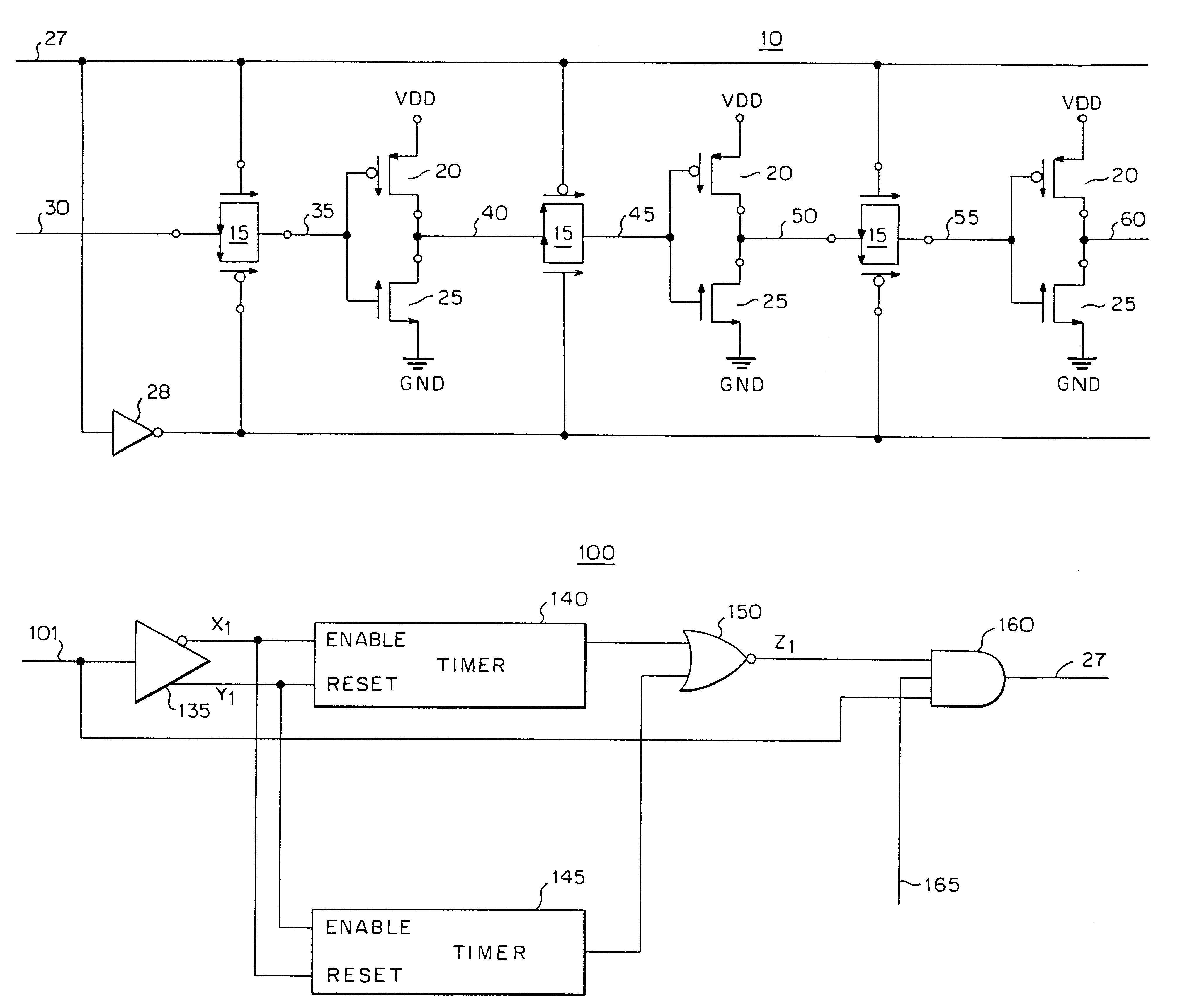 Circuit and method for limiting subthreshold leakage