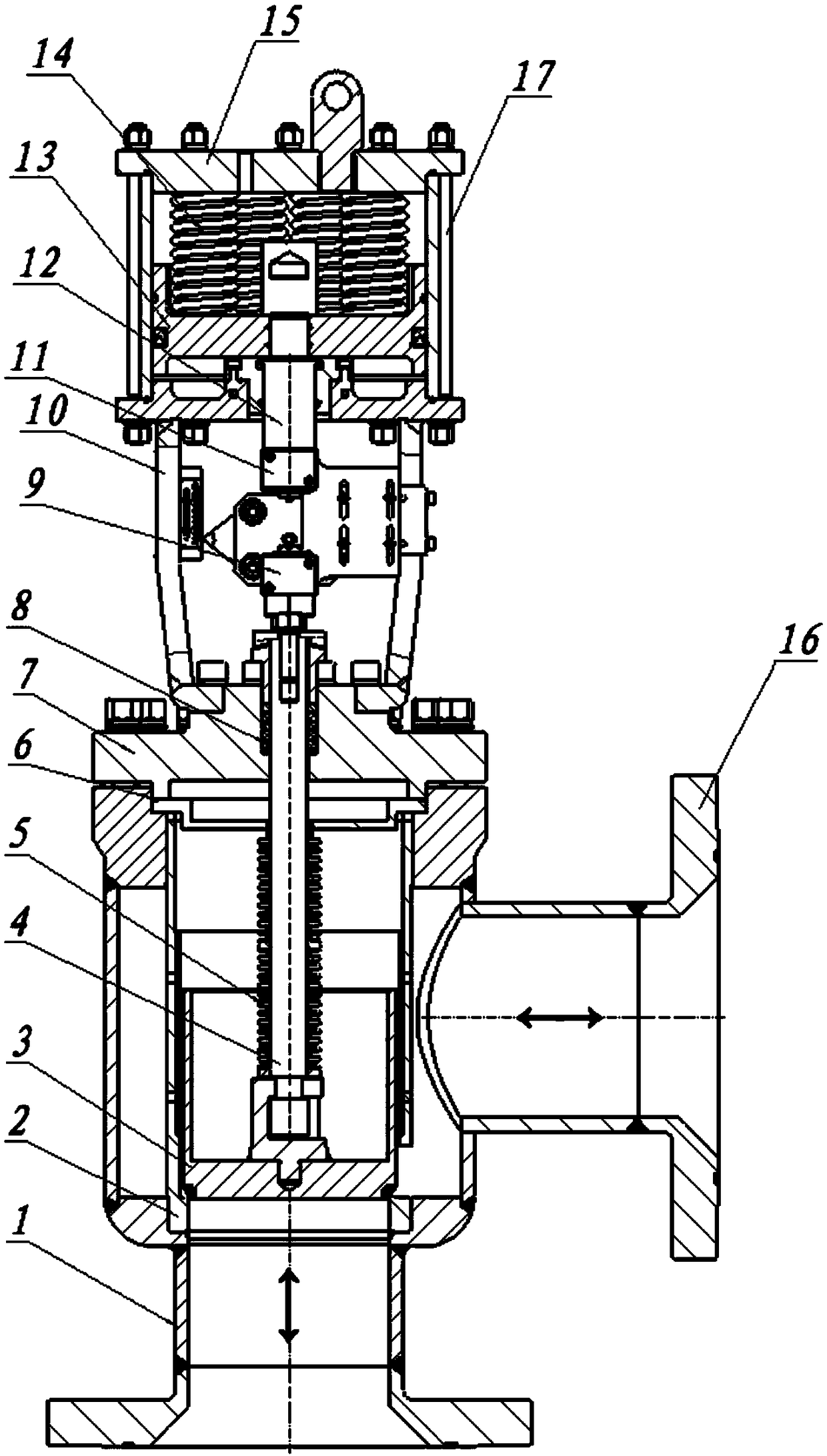 Stop valve and hydrogen-oxygen recombination system