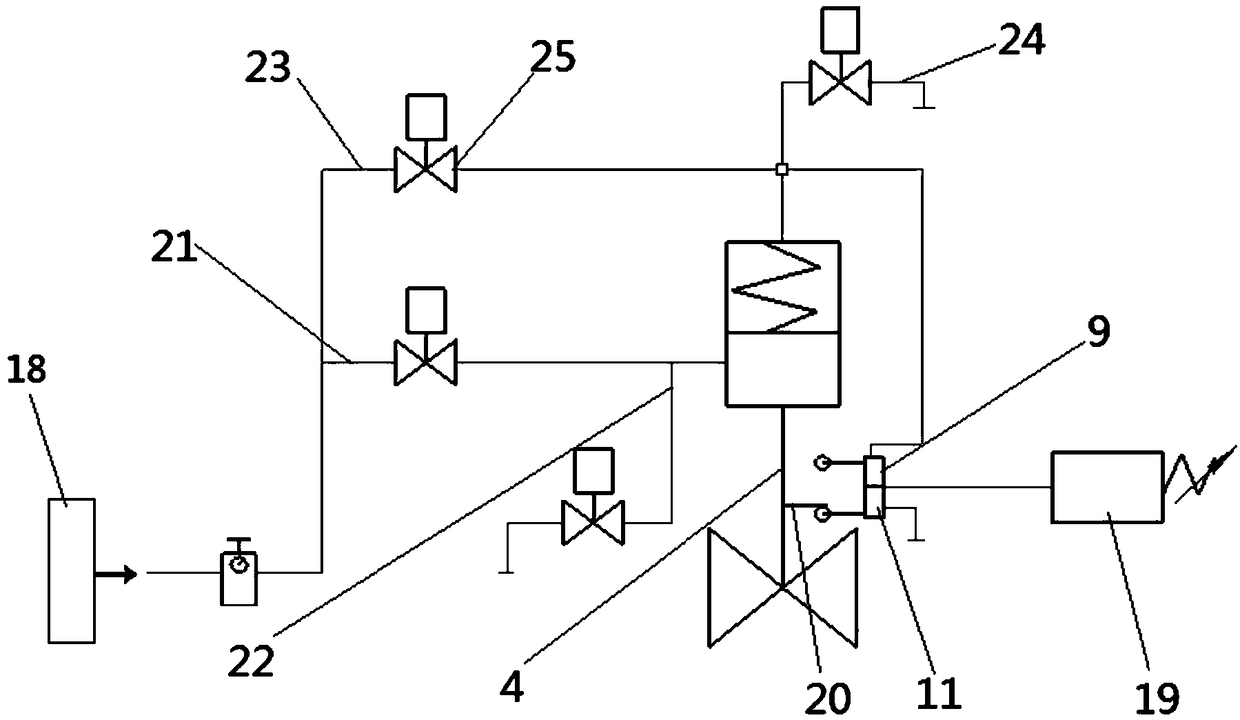 Stop valve and hydrogen-oxygen recombination system