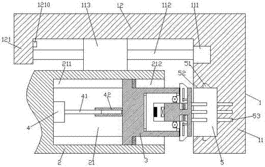 Safe power equipment power supply inserting and connecting mechanism