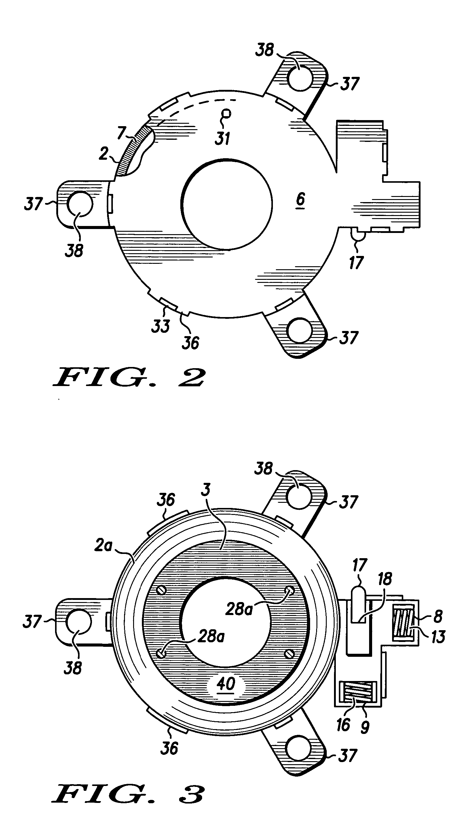 Rotatable latching device for a housing of a portable electronic device