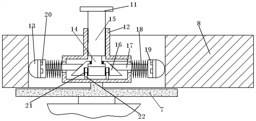 A device for measuring inner hole eccentricity