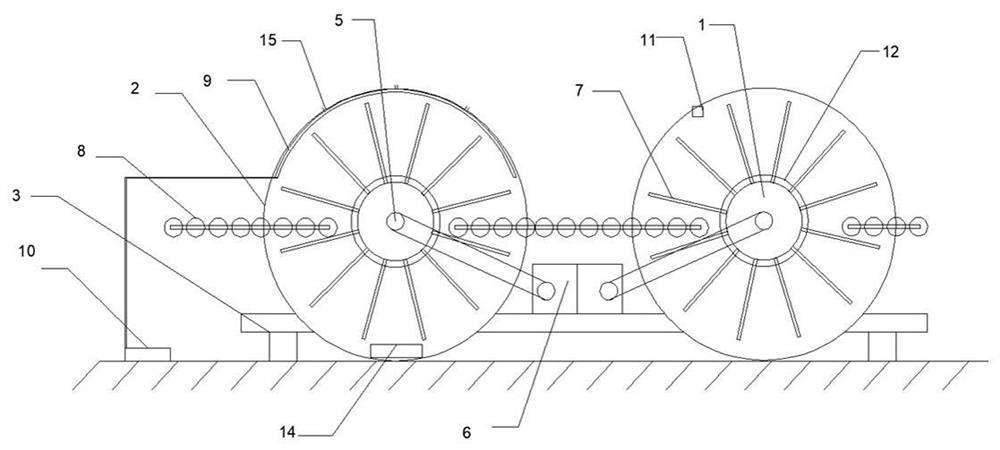 Plate turnover, cooling and heat dissipation device for artificial boards