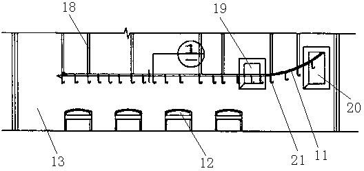 Combined application method of infusion conveying track, intravenous drug configuration and voice calling