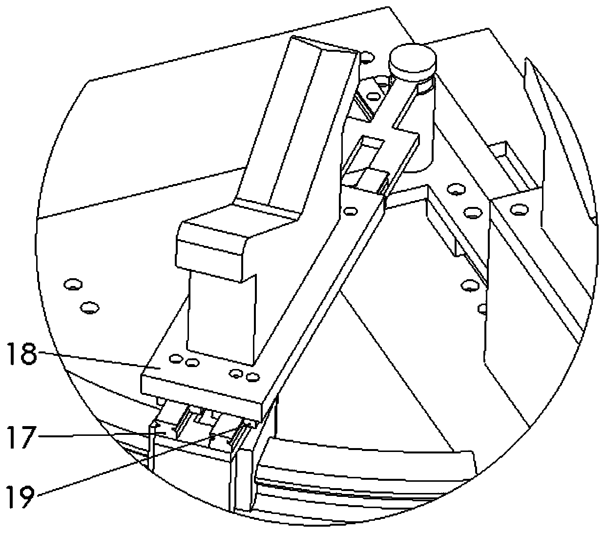 Auxiliary device for ship pipeline welding centering and method