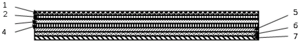 A pre-coating film for packaging with flashing effect imitating metal surface and its production method