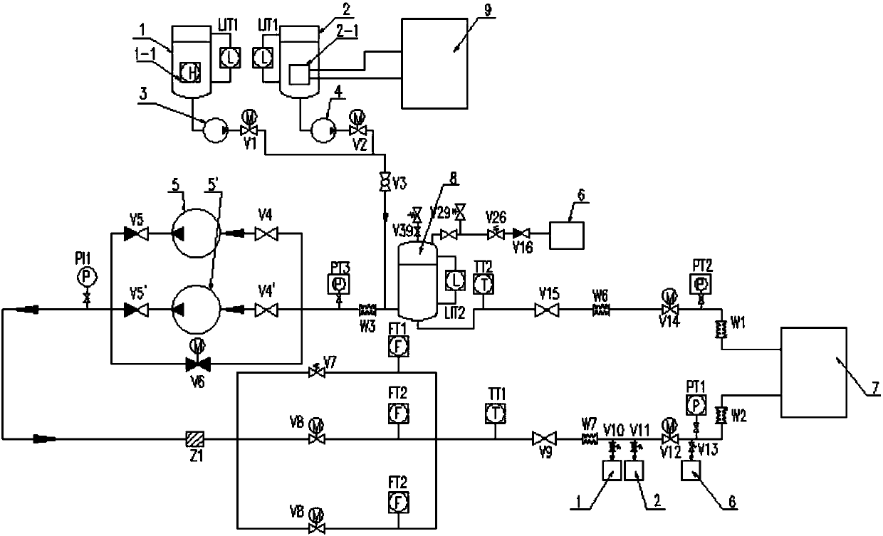 Cold and hot alternating test device and method for converter valve cooling system