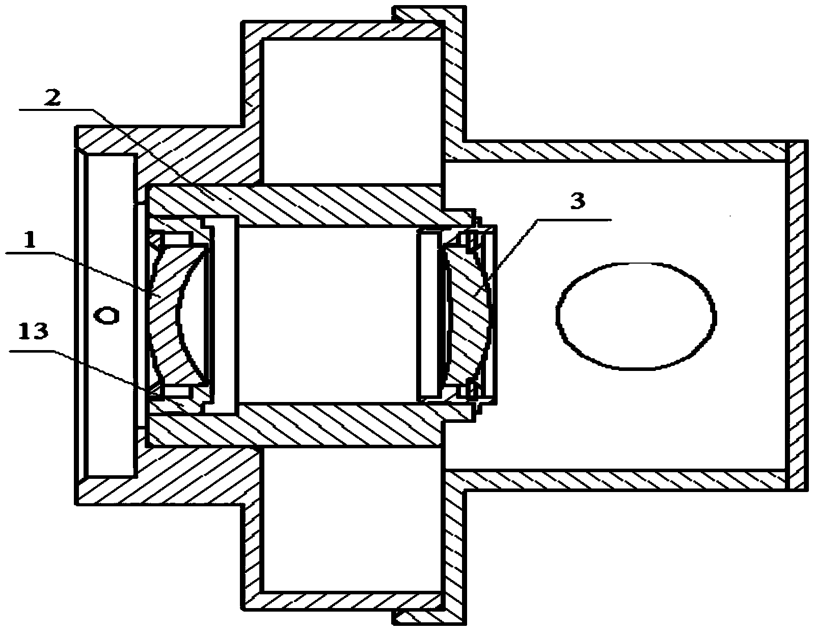 Device capable of achieving turbulence profile laser radar image surface temperature drift compensation