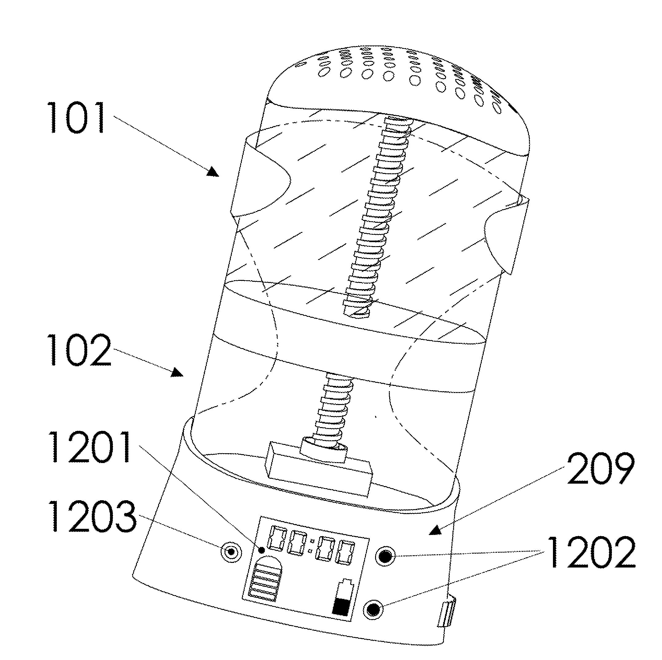 Electromechanical system for dispensing deodorant / antiperspirant