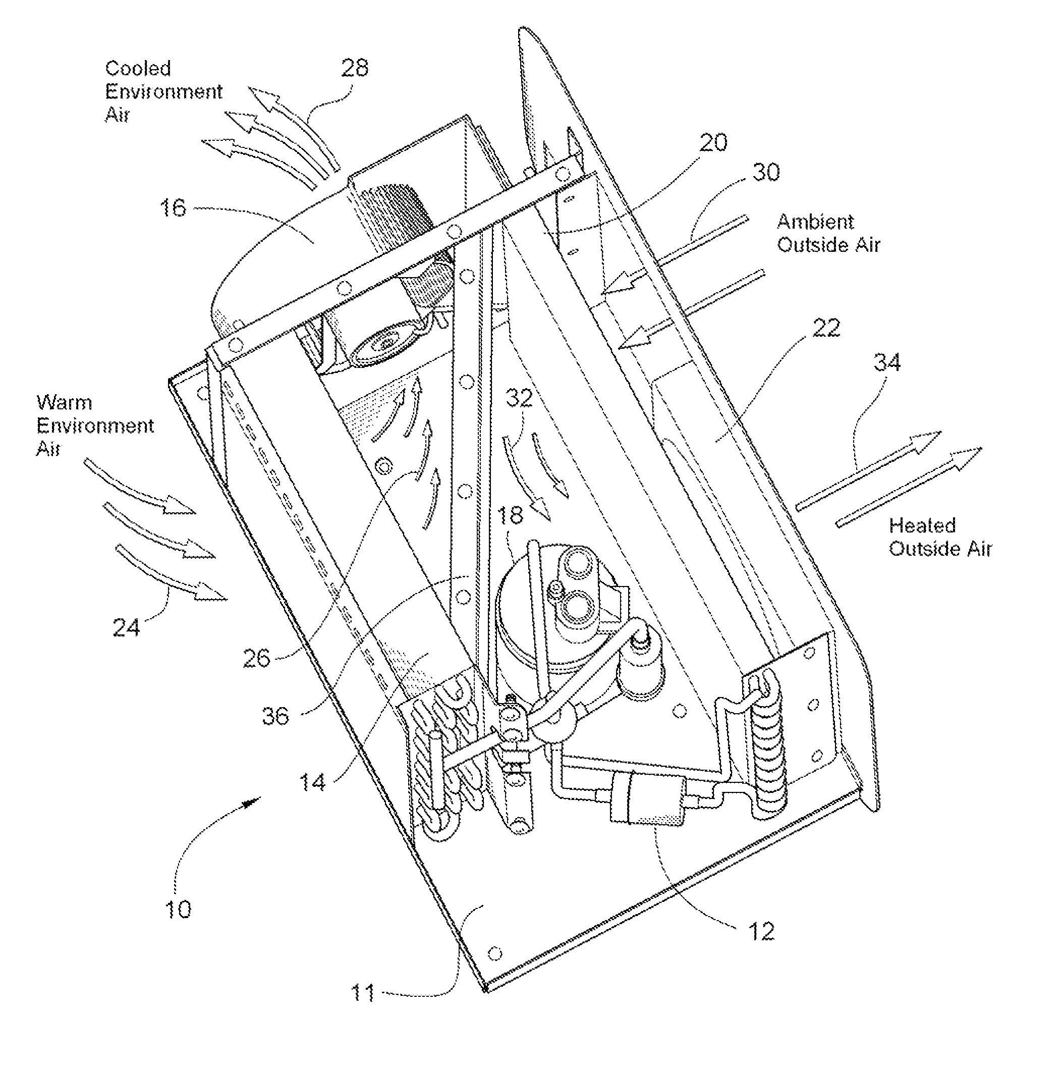 Truck electrified engine-off air conditioning system