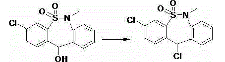 Preparation method of tianeptine sodium intermediate