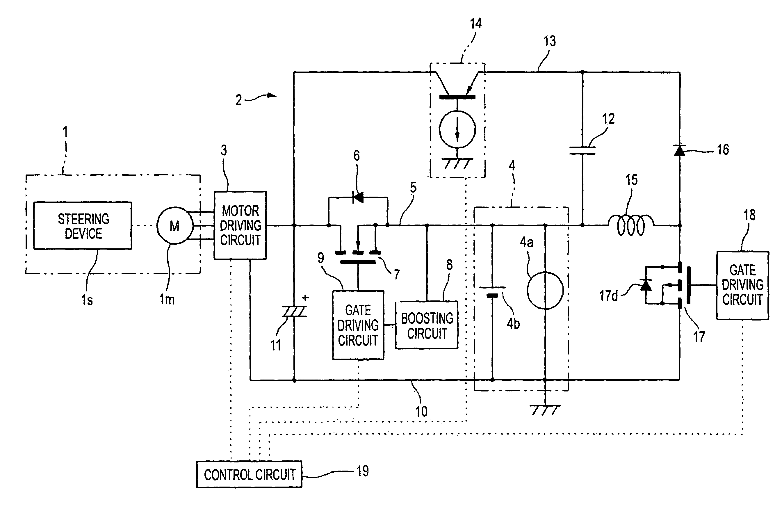 Motor controller of electric power steering device