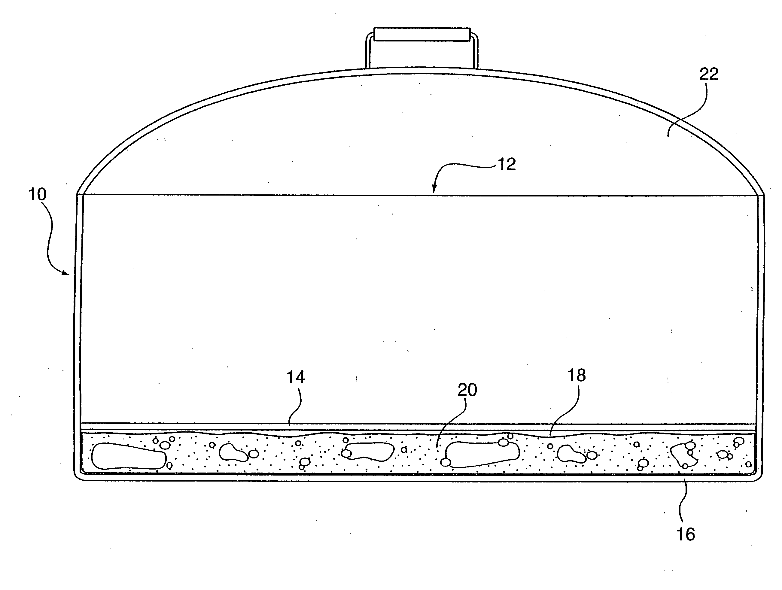 Synthetic oil-filled double-bottom pot and pan