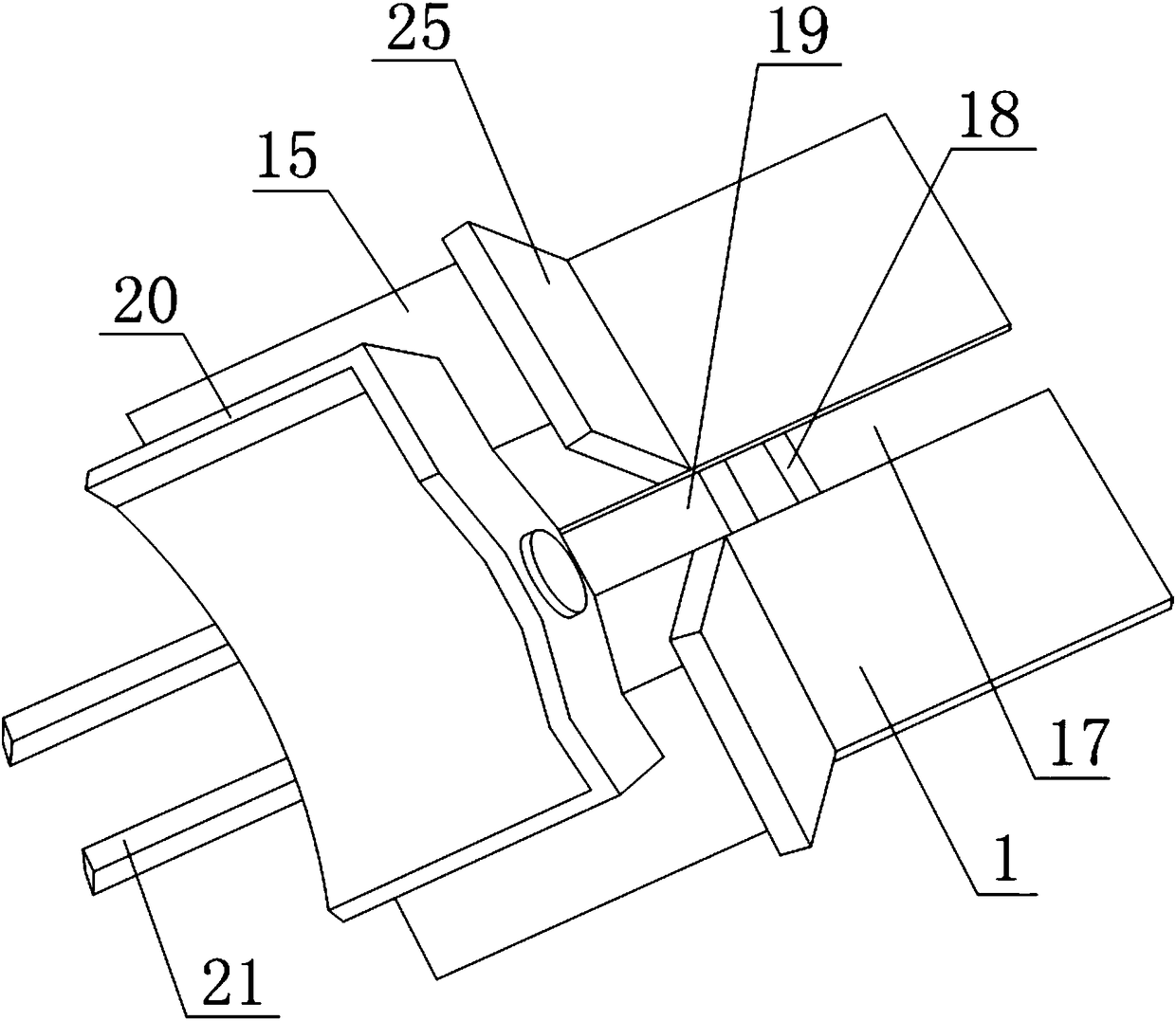 An operating method based on a bamboo chip cutting machine used at a construction site