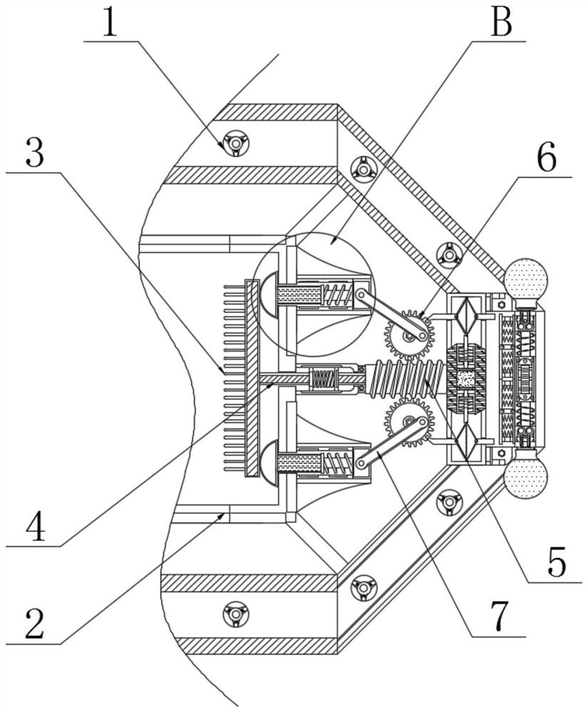 Detection device based on energy conservation of chip on financial electronic circuit board