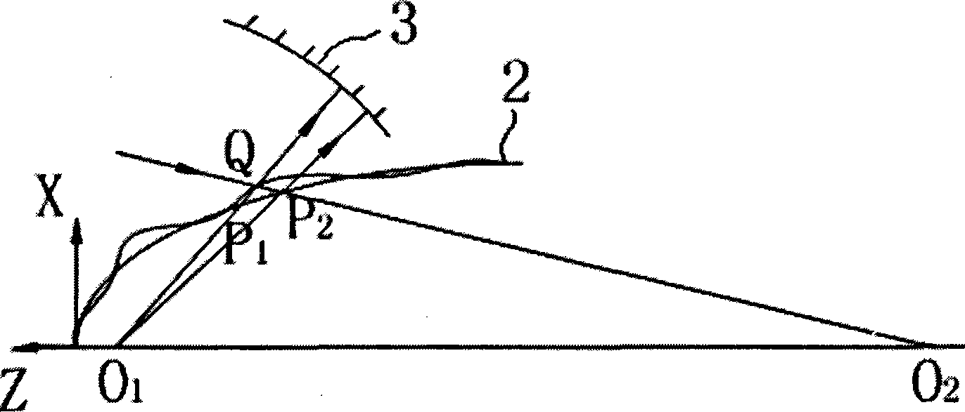 High steepness convex quadric aspherical aberration-free point Sub-Aperture Stitching measurement method