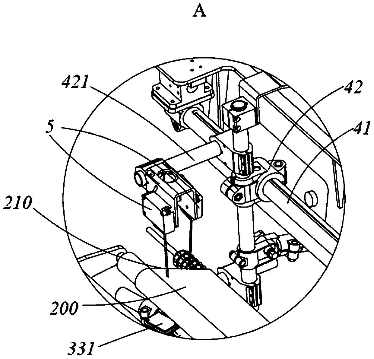 Tire part feeding device