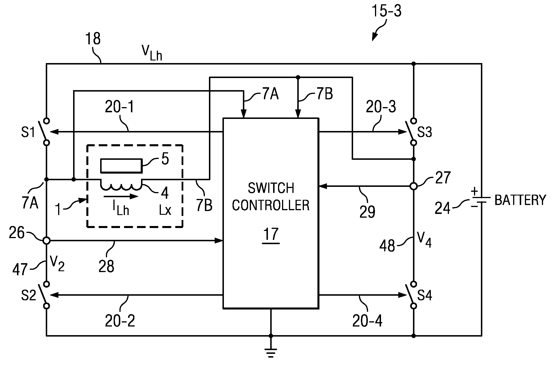 Power management DC-DC converter and method for induction energy harvester