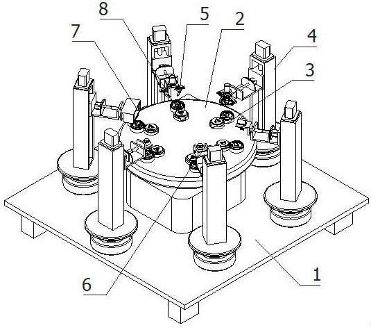 Multi-station efficient assembling equipment for vacuum cup cover