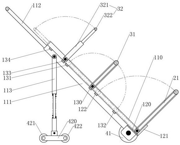 Pull rod trolley