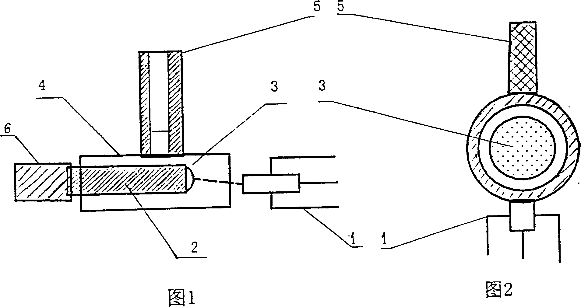 Process for synthesizing quartz glass by horizontal silicon tetrachloride vapor deposition