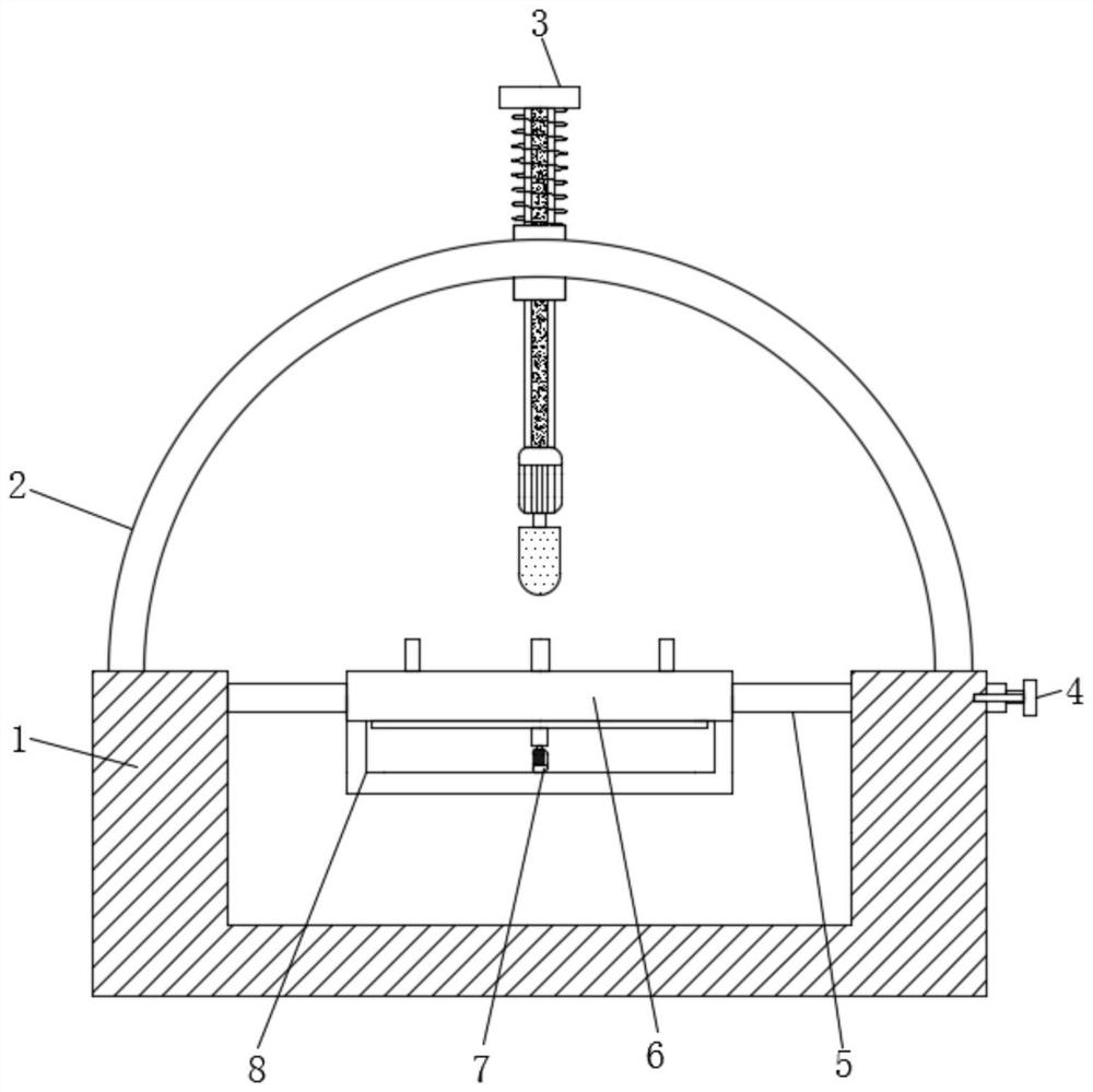 Tungsten knife electrode polishing device