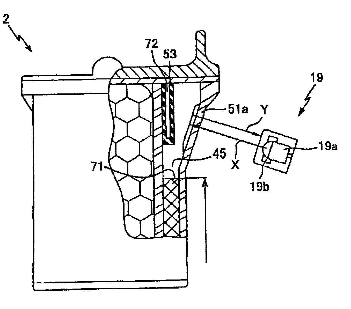 Image forming device capable of detecting existence of ink and ink cartridge with high accuracy