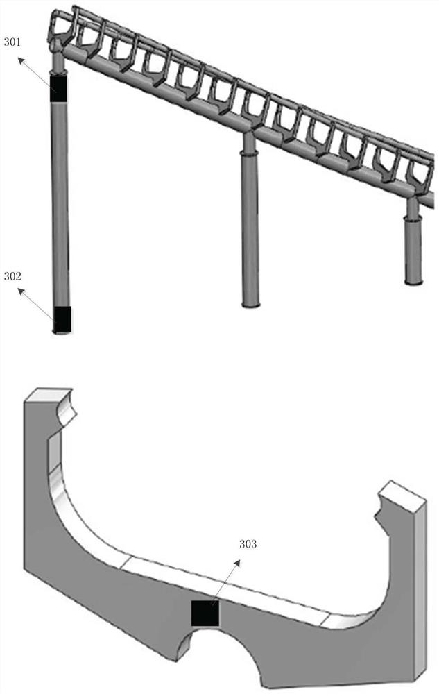 A stress state monitoring system and method for a large amusement facility