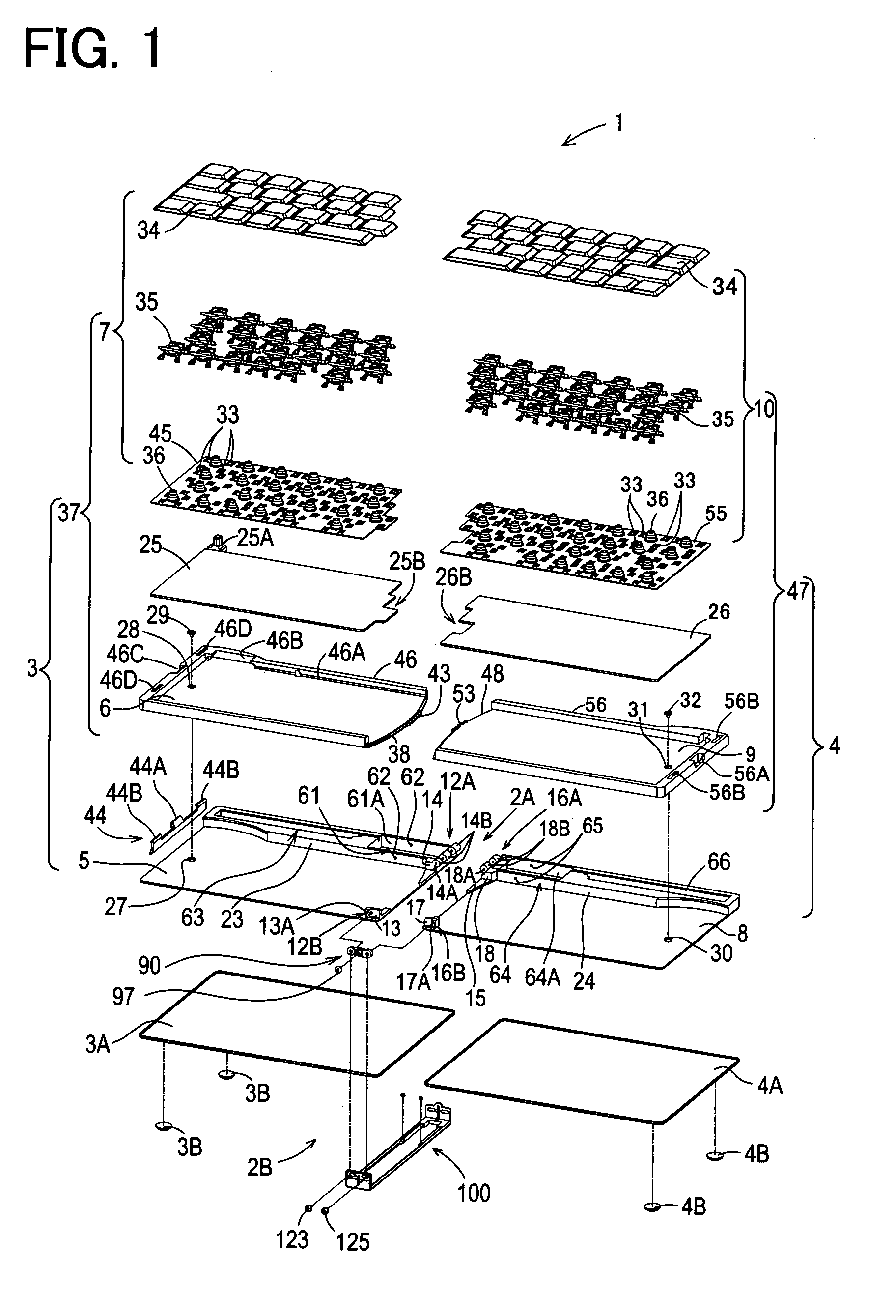 Foldable keyboard