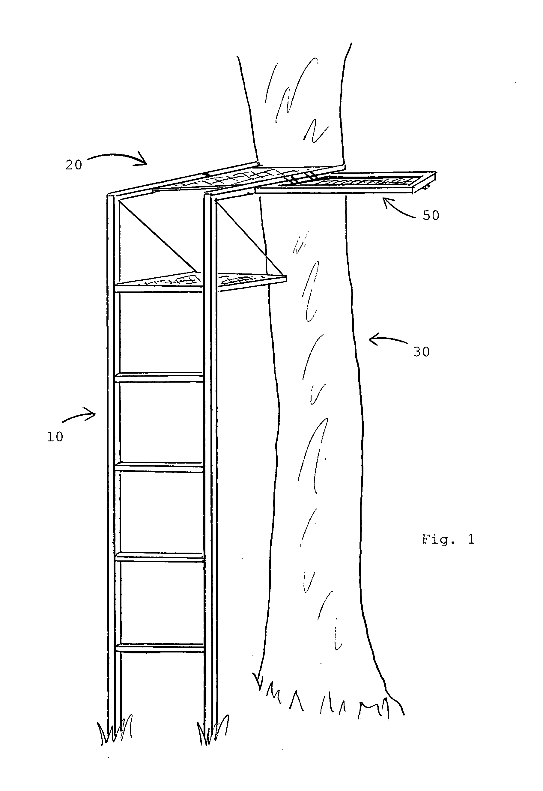 Tree stand shelf