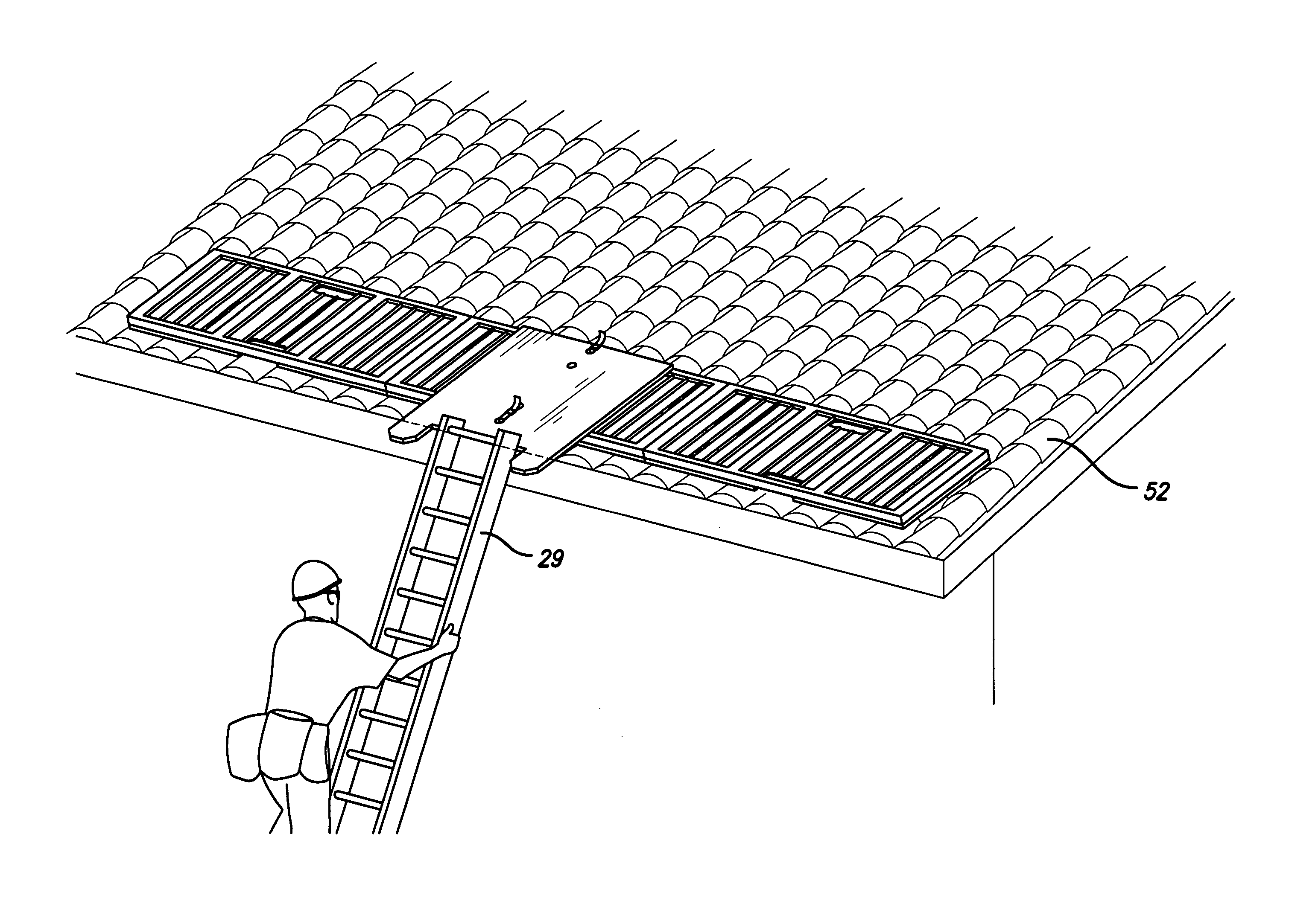 Ladder support device