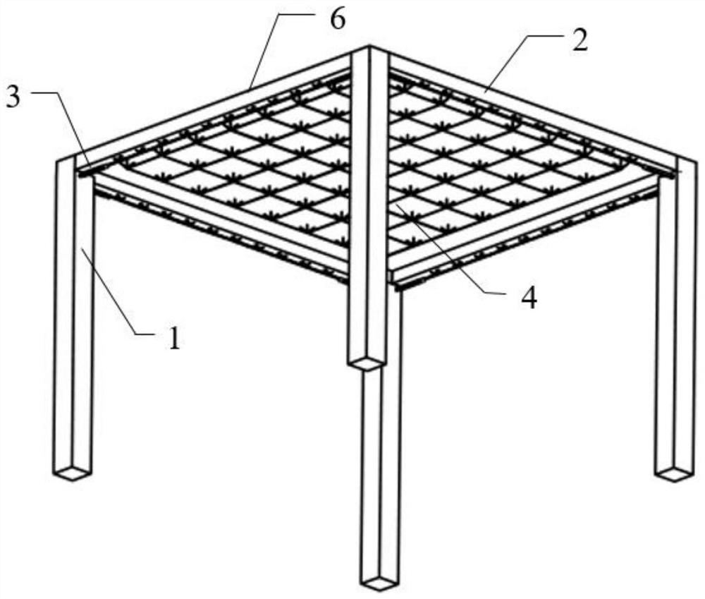 Prefabricated concrete frame system with exposed flat grid floor slabs and exposed truss girders