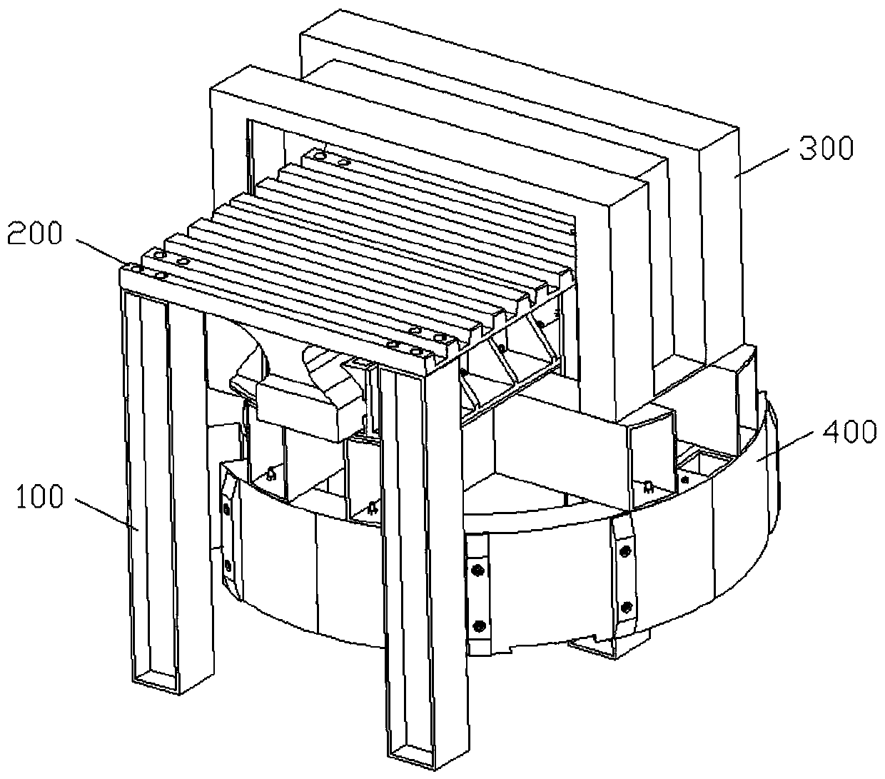 Elastic bracket loading test tool