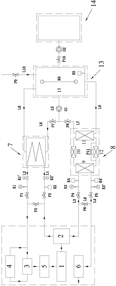 Waste heat recovery device of air compressor and control method of waste heat recovery device