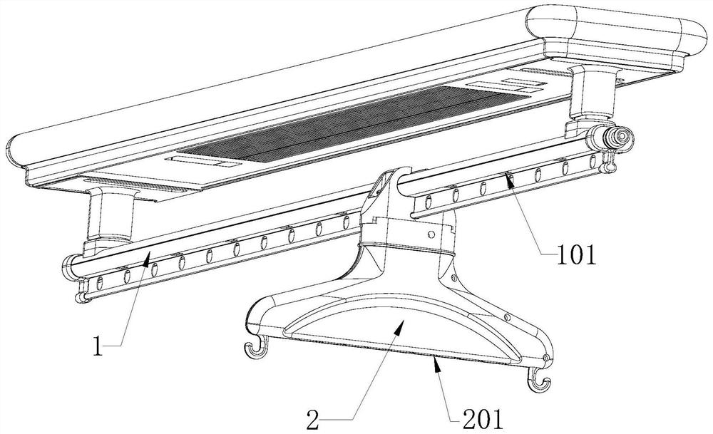 A method for realizing the connection between a clothes hanger and a clothes drying pole and a snap-fit ​​clothes hanger