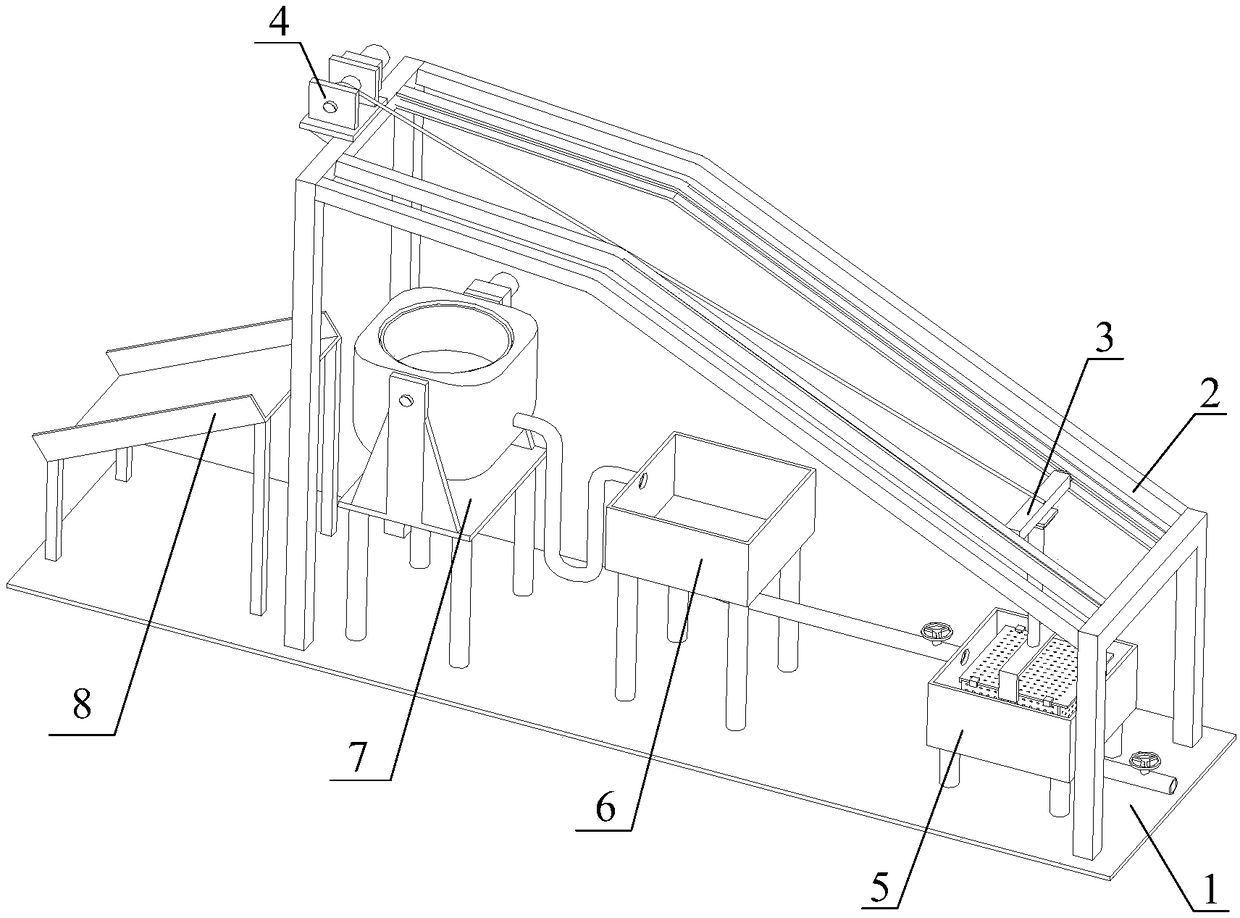 Mechanical recycling treatment device for hydraulic system combined sealing gaskets