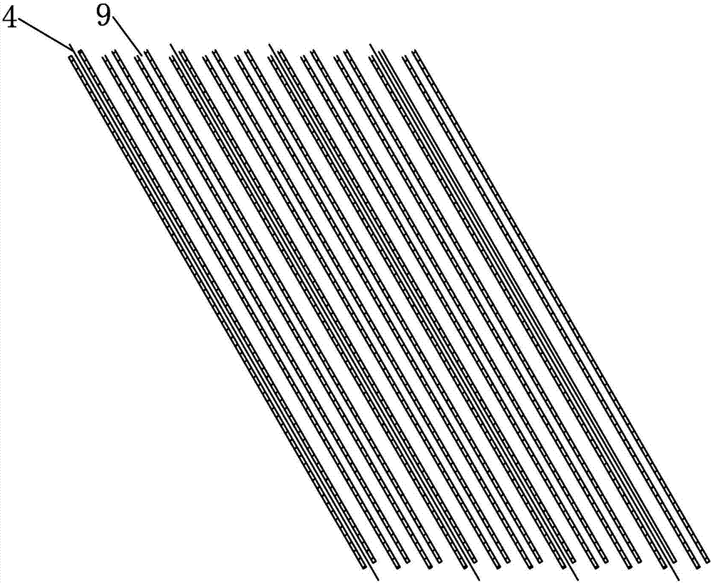 Plate-inserted inclined plate sedimentation tank